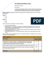 AC503: Advanced Auditing - Unit 1