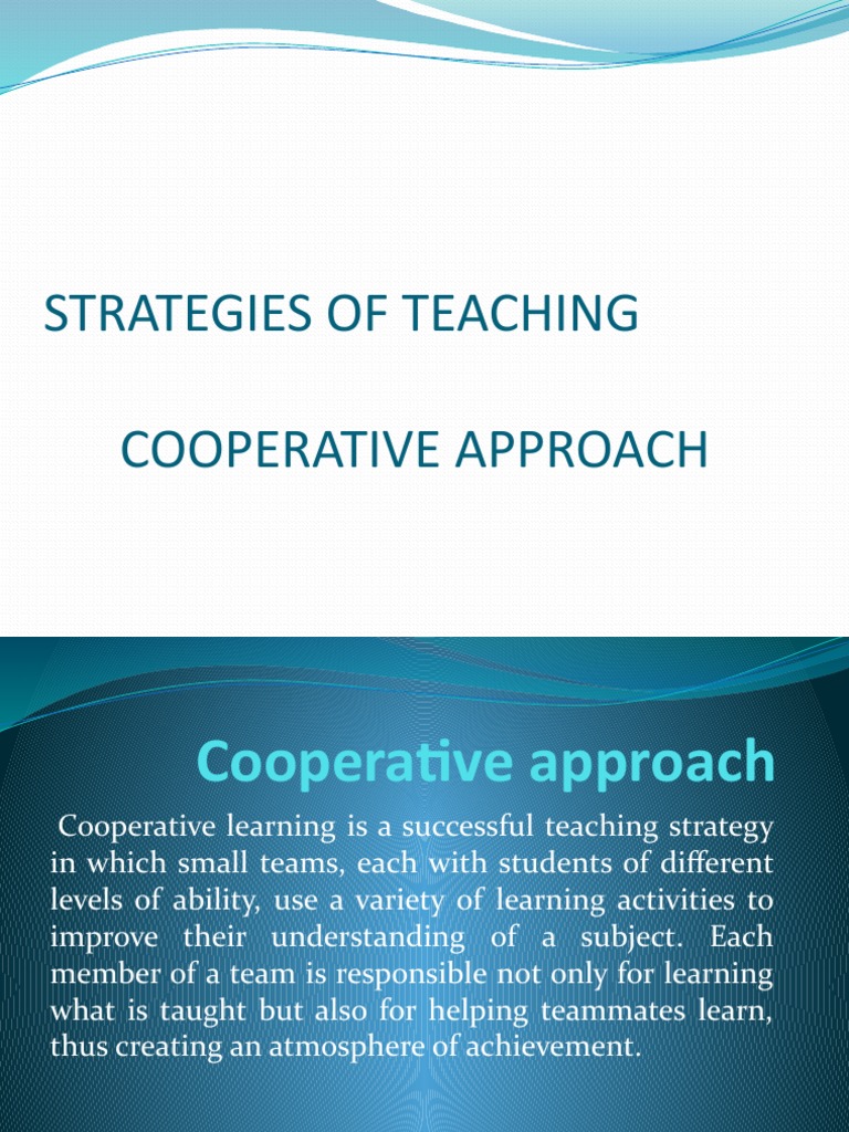 Cooperative Approach PDF