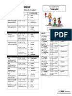 ORANGE 2.28 Schedule