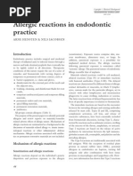 Allergic Reactions in Endodontic