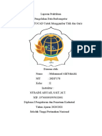 Laporan Praktikum Acara 1 PDB - M.Alif Fahrizki-20DI7178-Kelas E