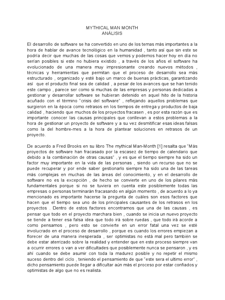 Mythical man month pdf ingenier a de software software