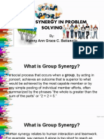 Group Synergy in Problem Solving