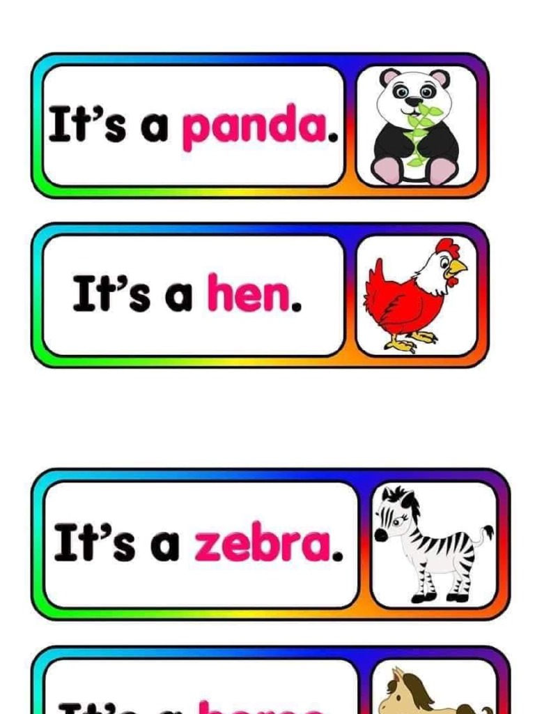 Reading Flash Cards | PDF