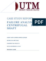 Failure Analysis of Centrifugal Pump Shaft