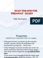 Hubungan Terapeutik Perawat - Klien