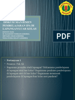 Diskusi Manjemen Pembelajaran Ipa Di Lapangan