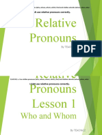 I CAN Use Relative Pronouns Correctly