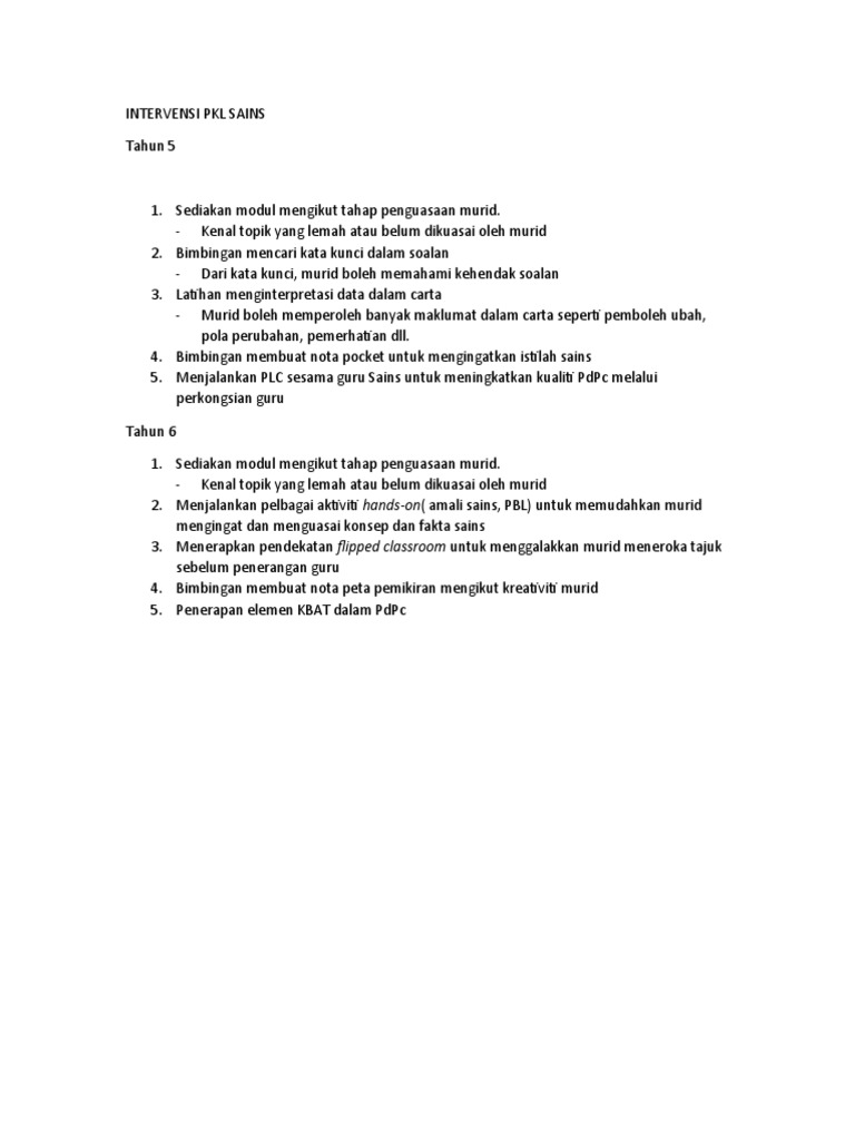 Intervensi Sains Pdf