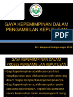 P6. Gaya Kepemimpinan Dalam Proses Pengambilan Keputusan (1)