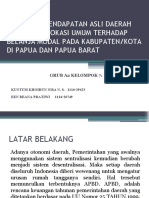 Metopen Pengaruh Pendapatan Asli Daerah Dan Dana Alokasi Umum Terhadap Belanja Modal Pada Kabupaten/kota Di Papua Dan Papua Barat