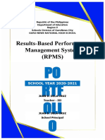 Results-Based Performance Management System (RPMS) : PO RTF OLI O