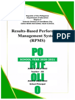 Results-Based Performance Management System (RPMS) : PO RTF OLI O