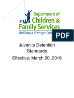 Juvenile Detention Standards Effective: March 20, 2016