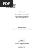 Download Essay 2011 Colombian Software Factory exporting to Swiss Market   by Alex Zehnder SN49782335 doc pdf