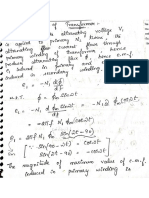 TRANSFORMER DERIVATION 