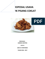 Proposal Usaha Kripik Pisang Coklat Peny