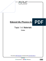 Edexcel IAL Physics A-Level: Topic 1.4: Materials