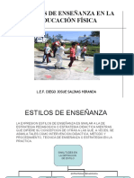 Estilos de Enseñanza en La Educación Física