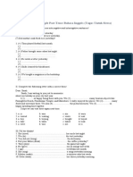 Soal Tentang Simple Past Tense Bahasa Inggris (Tugas Untuk Siswa)