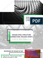 Design of Steel Structures To Eurocode 3: Welded Connections