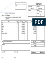 Invoice: Item Qty Unit Price Disc % Amount Serial Number