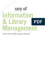 LIBRARIES Dictionary of Information and Library Management