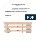 B737-200 Recurrent Training Syllabus