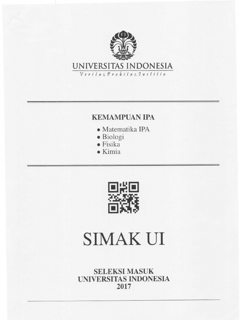 SIMAK UI 2017.kemampuan IPA | PDF | Metode & Bahan Ajar