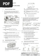 Topical Exercises Year 4: Chapter 1: Investigating Living Things