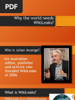 Why The World Needs WikiLeaks