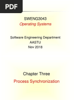 Chapter 3 - Process Synchronization