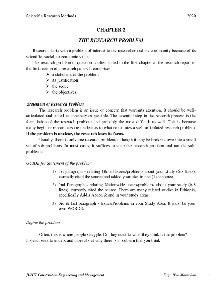 Understanding Research Problem Formulation | PDF | Brainstorming | Question