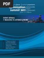Download Optimization Summit 2011 - 7 Reasons to Attend  More by MarketingSherpa SN49783335 doc pdf