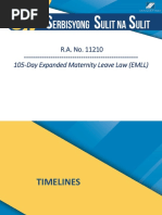 R.A. No. 11210: 105-Day Expanded Maternity Leave Law (EMLL)