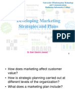 Developing Marketing Strategies and Plans