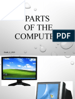 Parts of The Computer: Grade - 6 - 2020