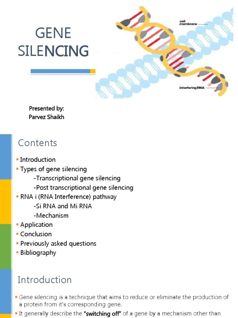 Gene Silencing: Mechanisms and Applications | PDF | Rna | Rna Interference