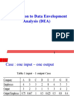 Introduction To Data Envelopment Analysis (DEA)
