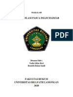 Makalah Hukum Islam Pasca Imam Madzab