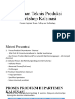 Pelatihan Teknis Produksi Workshop Kalsinasi