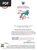 Department of Education: Most Essential Learning Competencies