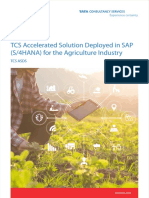 TCS Accelerated Solution Deployed in SAP (S/4HANA) For The Agriculture Industry