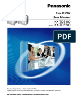 KX-TDE User Manual 100 200