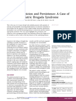 Suspicion and Persistence: A Case of Pediatric Brugada Syndrome