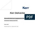 Kerr Deliveries: Research About New Equipment in The Company