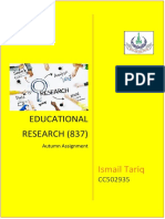 Educational RESEARCH (837) : Ismail Tariq