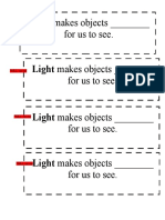 Light Lesson Cut Outs