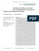 Paper - Sustainable Urbanization in Souteast Asia and Beyond