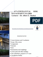 Buse2006-7 - Insurance and Risk Management IIA Block 1 - 2020
